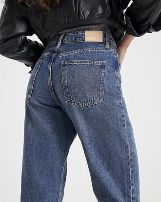 Blue Relaxed straight leg jeans