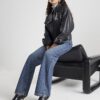 Blue Relaxed straight leg jeans