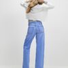 Blue Relaxed Straight Leg Jeans