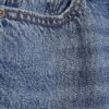 Blue Relaxed Straight Ripped Jeans