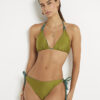 Blue Reversible Plaited Bikini Top