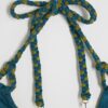 Blue Reversible Plaited Bikini Top