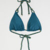 Blue Reversible Plaited Bikini Top