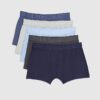 Blue RI Jacquard Pack Of 5 Trunks