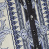 Blue Satin Border Print Shirt