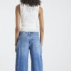 Blue Seamed Barrel Leg Jeans