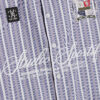 Blue Short Sleeve Striped Badged Shirt