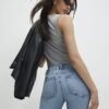 Blue Skinny Capri Jeans