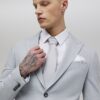 Blue Skinny Fit Check Suit Jacket Blue Skinny Fit Check Suit Jacket