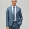Blue Skinny Fit Pinstripe Suit Jacket Blue Skinny Fit Pinstripe Suit Jacket