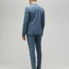 Blue Skinny Fit Pinstripe Suit Trousers
