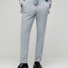 Blue Slim Fit Check Slim Suit Trousers