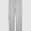 Blue Slim Fit Check Slim Suit Trousers