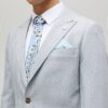 Blue Slim Fit Check Suit Jacket