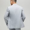 Blue Slim Fit Check Suit Jacket