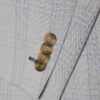 Blue Slim Fit Check Suit Jacket