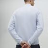 Blue Slim Fit Half Zip Jumpers