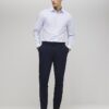 Blue Slim Fit Stripe Shirt