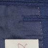 Blue Slim Fit Textured Suit Jacket