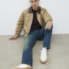 Blue Straight Leg Jeans