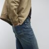 Blue Straight Leg Jeans