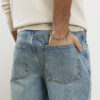 Blue Straight Leg Jeans