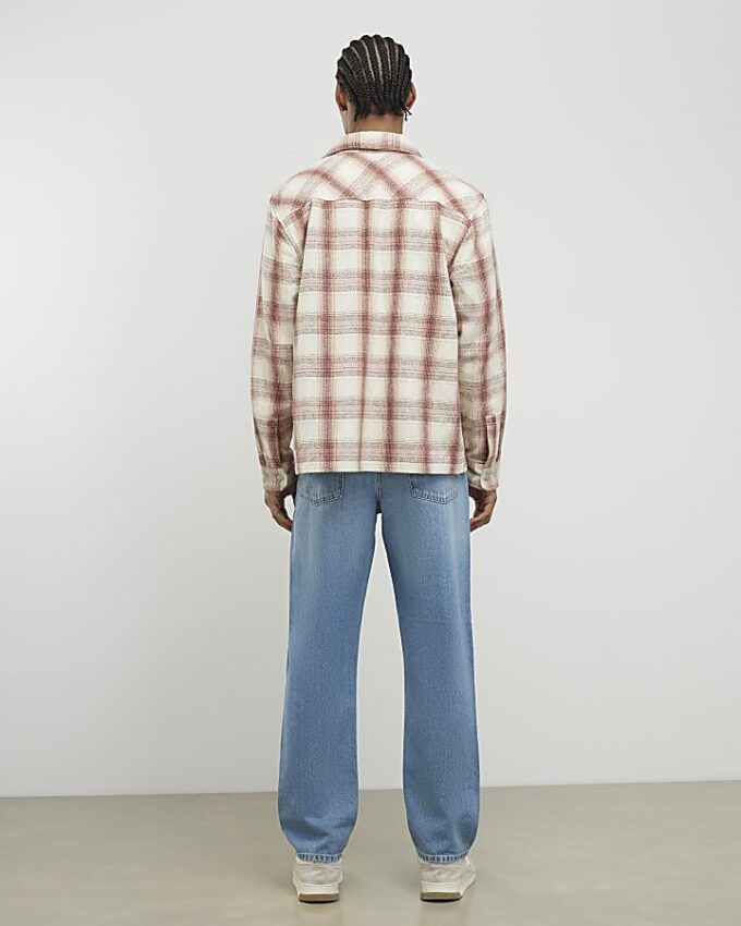 Blue Straight Leg Jeans
