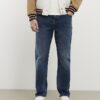 Blue Straight Washed Jeans