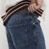 Blue Straight Washed Jeans