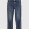 Blue Straight Washed Jeans