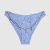 Blue Textured Shell Bikini Briefs