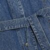 Blue Tie front Denim Jacket