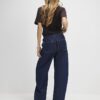 Blue Tie Waist Barrel Leg Jeans