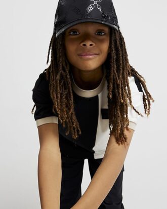 Boys Beige Colour Block Luminis t-shirt
