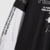 Boys Black Double Layer Sanctuaire T-Shirt