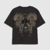 Boys Black Oversized Dragon Japanese T-Shirt