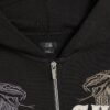 Boys Black Yokosuka Snake Zip Through Hoodie