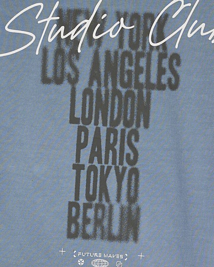 Boys Blue Ombre Studio T-Shirt