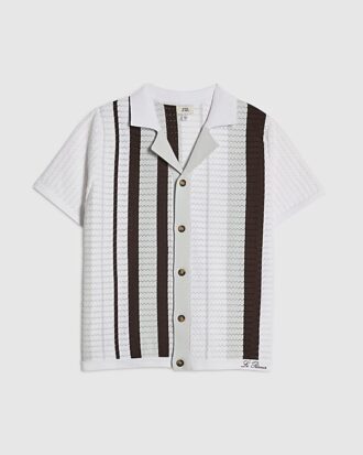 Boys Blue Stripe Polo Shirt