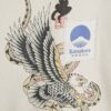 Boys Cream Japanese Bird Print Hoodie
