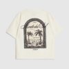 Boys Cream Textured Palm Tree T-Shirt