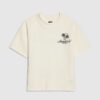 Boys Cream Textured Palm Tree T-Shirt