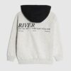 Boys Grey River Island Colour Block Hoodie