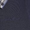 Boys Navy Check Collar Polo Shirt