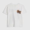 Boys White 67 Basketball T-Shirt