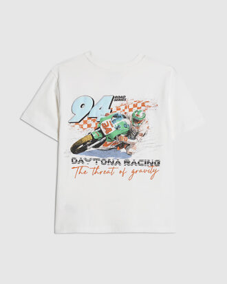 Boys White 94 Racing T-Shirt