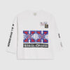 Boys White Boxy Long Sleeve Badge Graphic Top