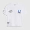 Boys White Graffiti Smile T-Shirt