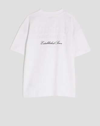 Boys White Luminis Back Print T-Shirt