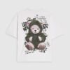 Boys White Oversized Grafitti Bear T-shirt